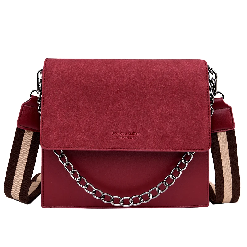 

Chic chain handbag Women 2018 New handheld handbag with wide shoulder with 100-lap single shoulder sidesman bag#0017