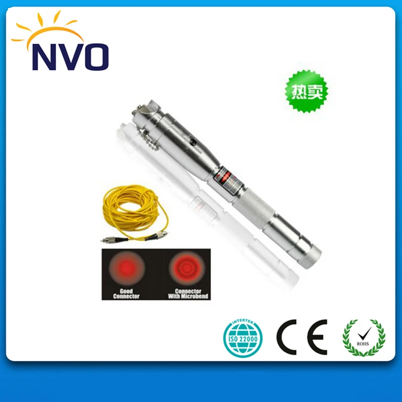 

2pcs 5mW,5km Visual Fault Locator Fiber Optic Cable Tester Fiber Fault Detector Optical Fault Locator