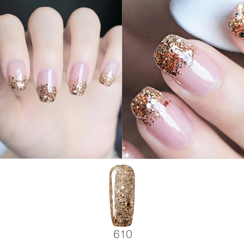 Vrenmol Glitter Gel Varnish Diamond Hybrid Nail Polish Art Vrenmol Glitter Gel Varnish Diamond Hybrid Nail Polish Art Party Vernis Soak Off Long Lasting Golden Lacquer In From Beauty Health