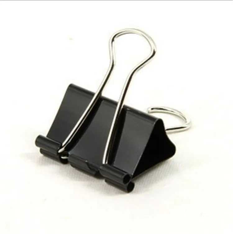 Pack of 24 Black Metal Binder Clips Paper Clamps Paper Clips for Office School Home Using CRUODA 51mm Foldback clips