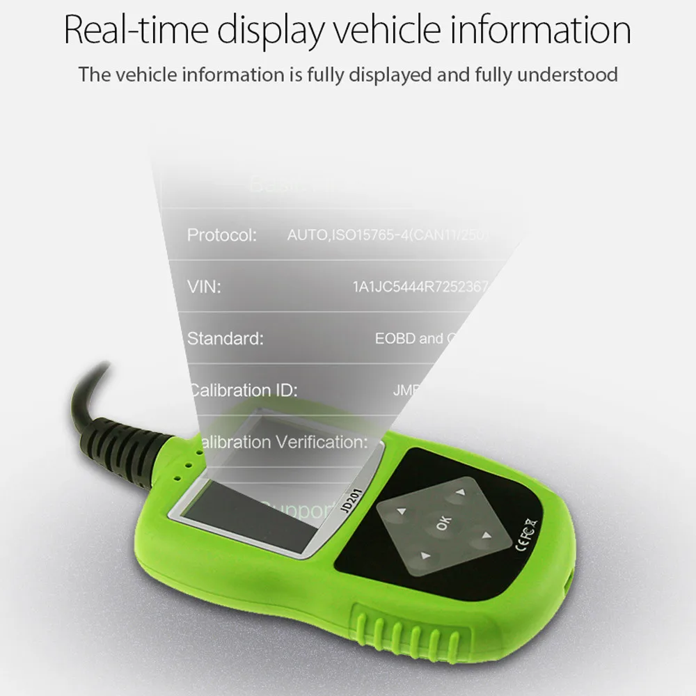 Цифровой портативный считыватель кодов для OBDII/EOBD/CAN цветной экран высокая