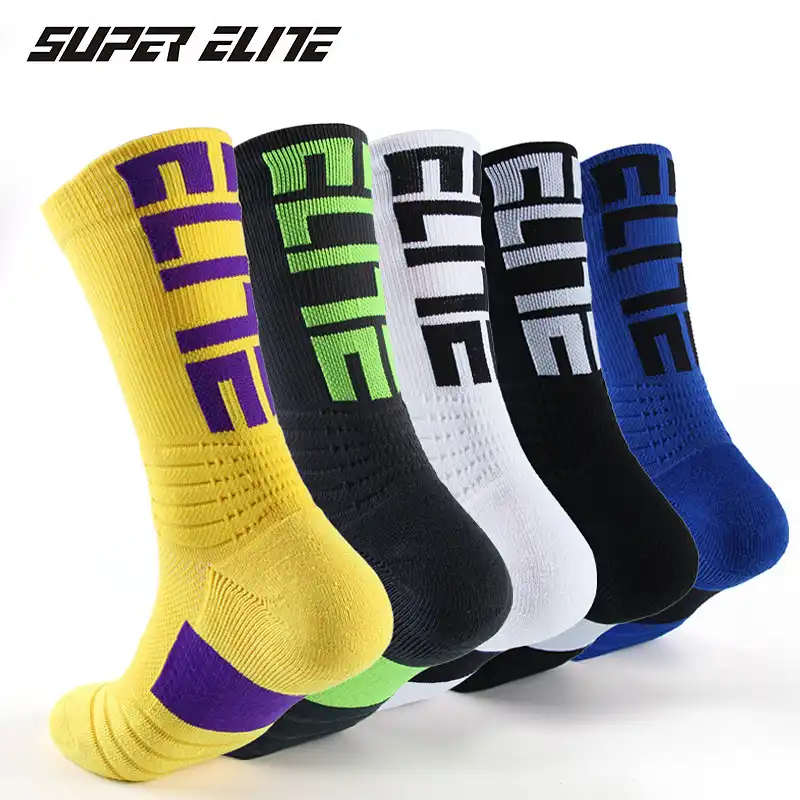 3 Pairs New Men Outdoor Sports Elite Basketball Socks Men Cycling Socks