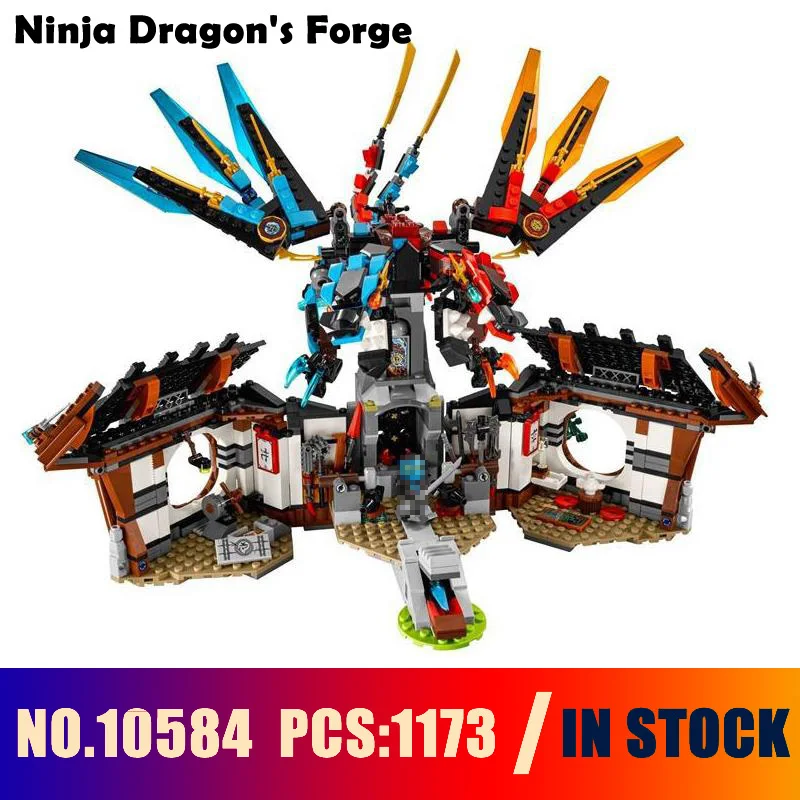 

Compatible with lego Ninja 70627 Models building toy 10584 1173PCS Ninja Dragon's Forge Building Blocks toys & hobbies