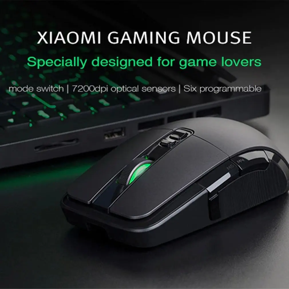 

Xiaomi Wireless Mouse Gaming USB 2.4GHz 7200DPI RGB Backlight Mouse Gamer Optical Rechargeable Computer