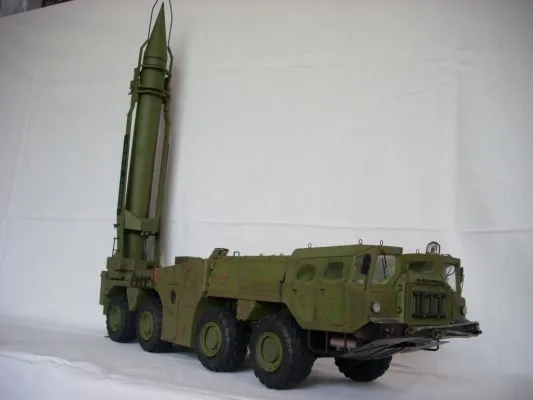 

DIY Paper Model Soviet Ballistic Missile Launcher Maz-543 1965 Boy Gift Papercraft 3D Puzzle