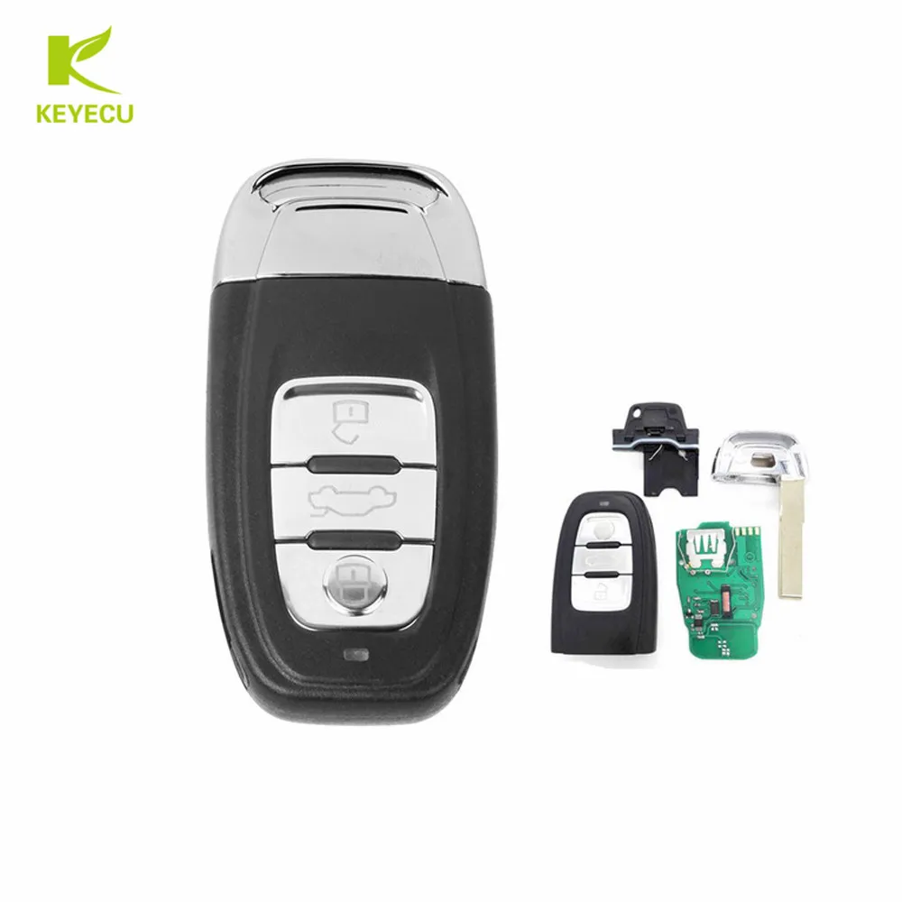 

KEYECU умный дистанционный ключ с 3 кнопками 315 мгц для Audi Q5 A4L A5 A6 A7 A8 RS4 RS5 S4 S5 2009-2012 8T0 959 754C / 8K0 959 754 G