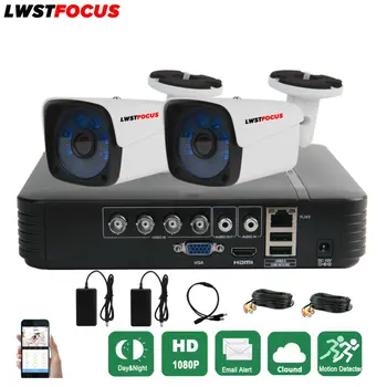 

Full HD 4CH CCTV System AHD 1080N CCTV DVR 2PCS 1080P 3000TVL IR Waterproof Outdoor Security Camera Home Video Surveillance kit