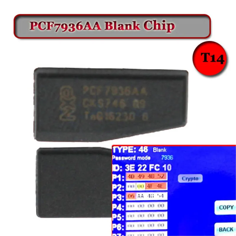 5 шт./лот) пустой PCF7936AA транспондерный чип(заменить PCF7936AS