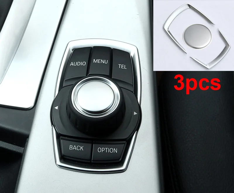 1 Juego para bmw nueva Serie 3 GT 1 serie 2 Series 4 Multi-Media perilla llave decorativa piezas de ajuste Interior del marco