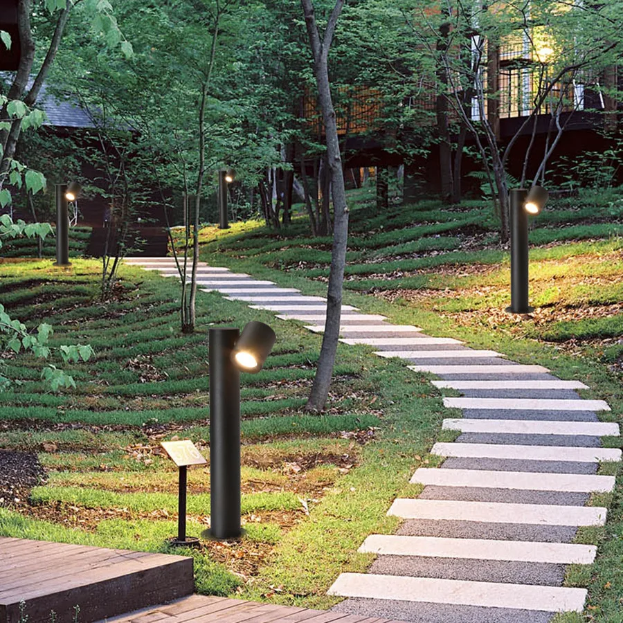 Thrisdar Adjustable Outdoor Garden Lawn Lamp Waterproof Landscape Pathway Lawn Spotlight Street Park Villa Holiday Pillar Light