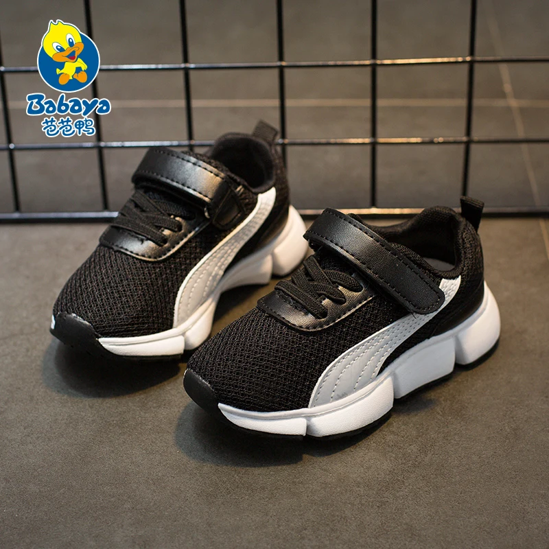 

2018 Babaya Mesh breathable running shoes low top Shallow Comfortable Sneakers for kids girl boy tenis infantil flat sport shoes