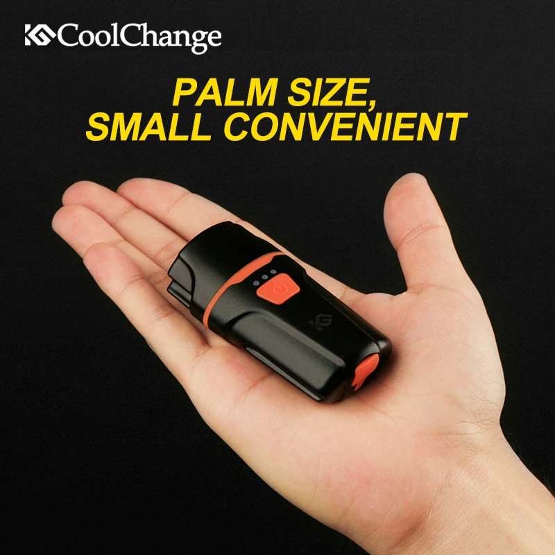 Sale CoolChange Waterproof Bike Light USB Rechargeable Cycling Light T6 LED Warning Flashlight Battery 1200mAh 6 Modes Bicycle Light 2