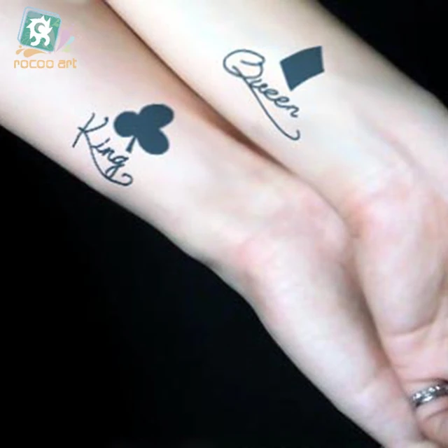 King & Queen Cards Tattoo – Tattoo for a week