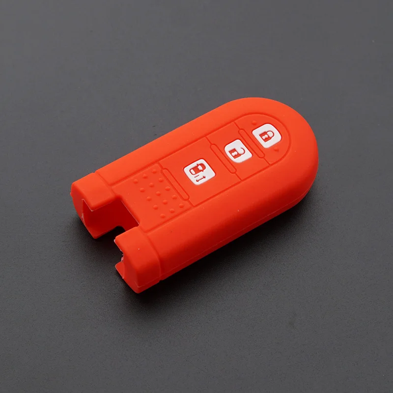 Силиконовый Брелок чехол Защиты кепки комплект резиновый чехол для TOYOTA TANK rush Alphard daihatsu K автомобиля MPV дистанционного Авто двери - Название цвета: 3 Button RED