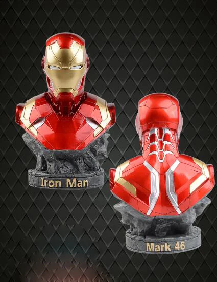 Статуи Мстителей Marvel Ironman муравей танос Черная пантера фигурка украшение дома подарок муравей антман Железный статуя мужчины - Цвет: ironman