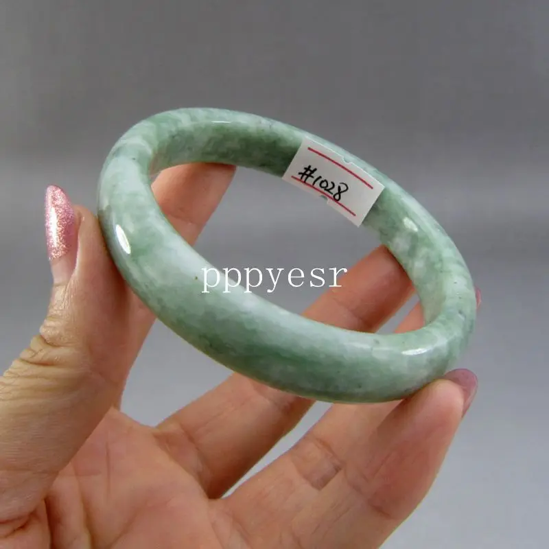 

100% Natural Fashion Beautiful Green Jade Bangle Bracelet style Fine jewe Noble 100% Natural jade -Bride jewelry free shipping