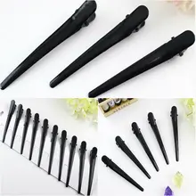 10 шт. DIY большие Заколки Головные уборы черный металл один зубец прическа крокодил зажим для волос для женщин