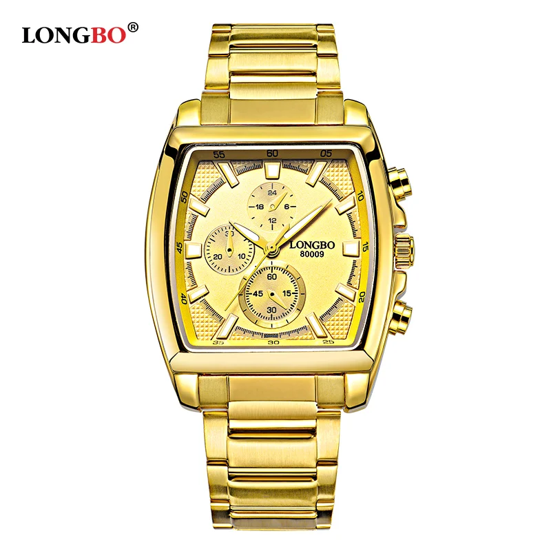

2017 LONGBO Men Military Luxury Quartz Watch Fashion Steel Strap Watches Sports Analog Reloj Hombre Male Wristwatch Gifts 80009