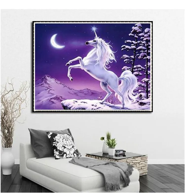 

Unicorn 3D diy diamond painting wall sticker diamond mosaic cross stitch needlework embroidery diamonds diamond embroidery