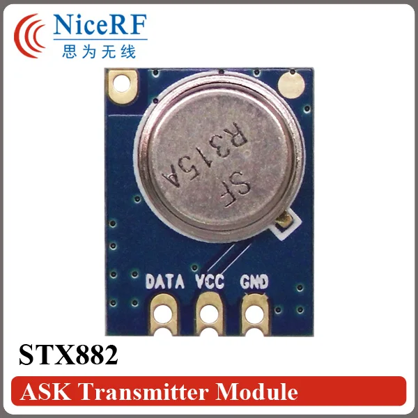 4 шт. STX882 433/315 МГц ASK модуль передатчика РЧ модуляции+ 4 шт. медные Пружинные антенны