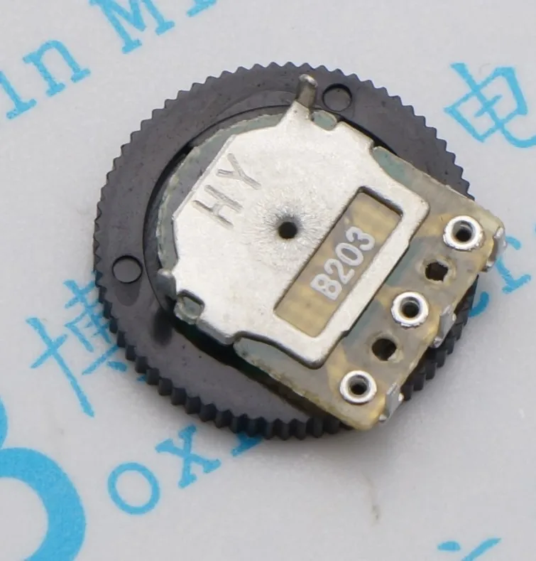 

Single 16X2MM 20K B203 dial potentiometer single 3 feet diameter 16MM thick 2MM