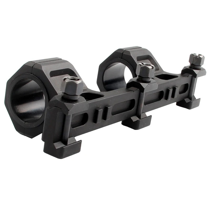 Bumlon Rifle Optical Scope 3 Screws Rings Mount 25mm 30mm with Bubble Level Black Tan RL2-0031-05