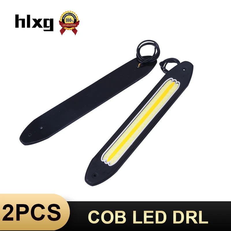 HLXG 2 шт. тонкая Гибкая DRL белый желтый указатель поворота универсальная