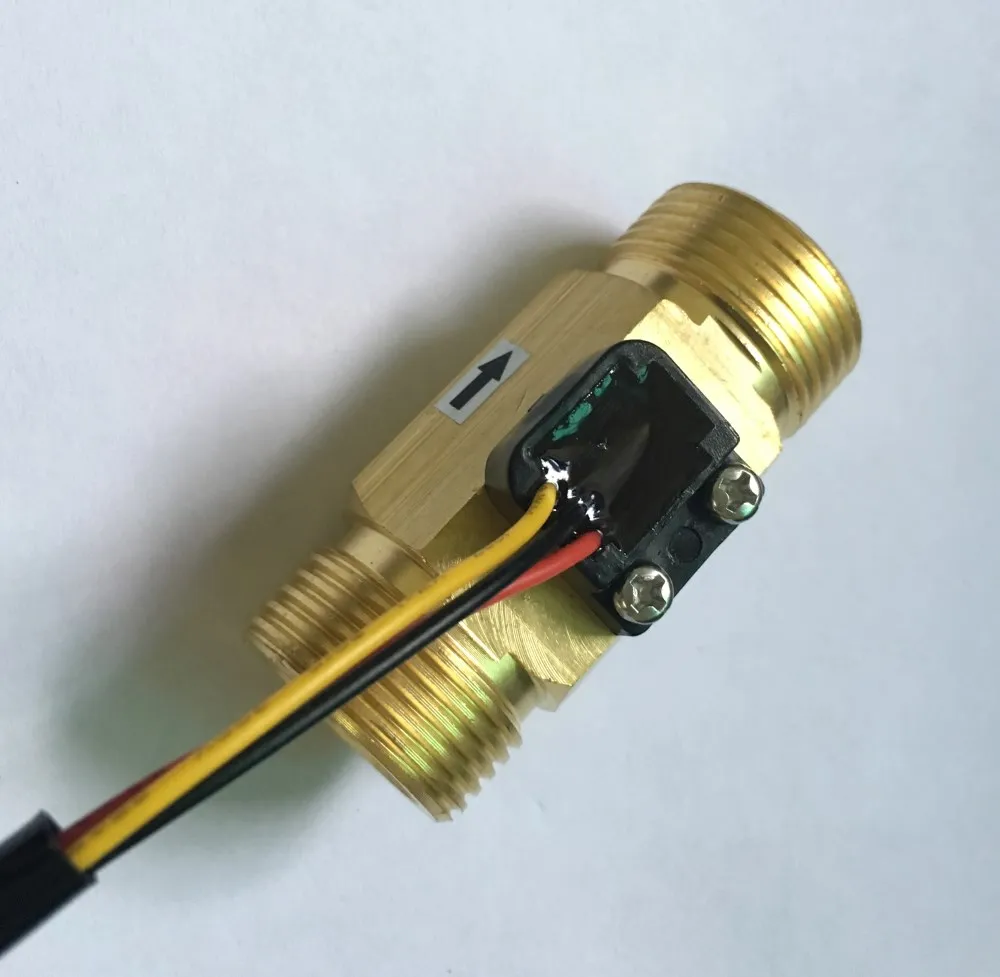 Brass copper Hall flow sensor meter (2)
