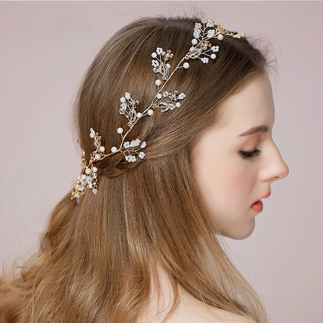 2017 New Bridal Hair Accessories Band Las Wedding Wreath Womens 2017 New Bridal Hair Accessories Band Las Wedding Wreath Womens Gold Fl Bands Female Headband