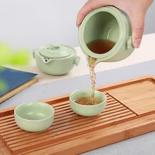 Портативный Путешествия Чайный сервиз Китайский кунг-фу горшок чашка посуда