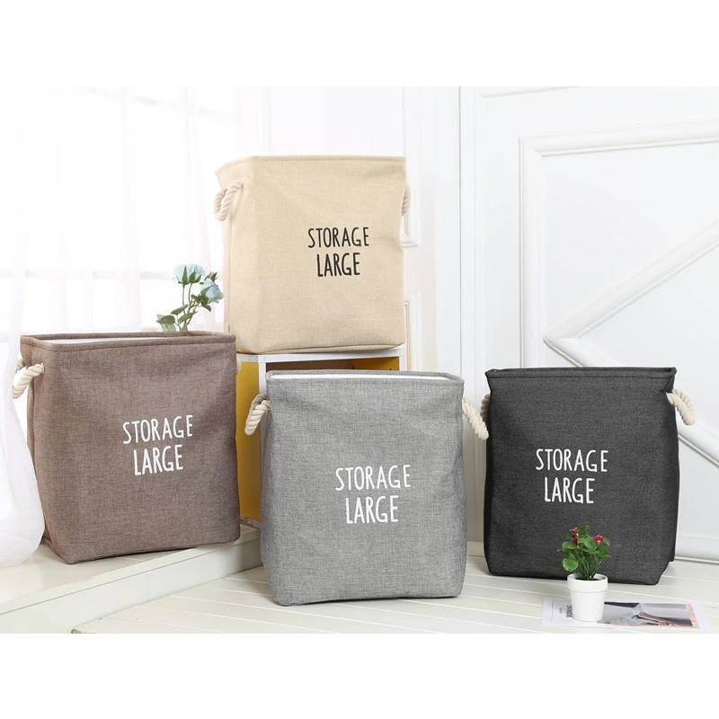 Waterproof Laundry Clothes Basket Cloth Storage Box Sundries Bag Decoration Gift