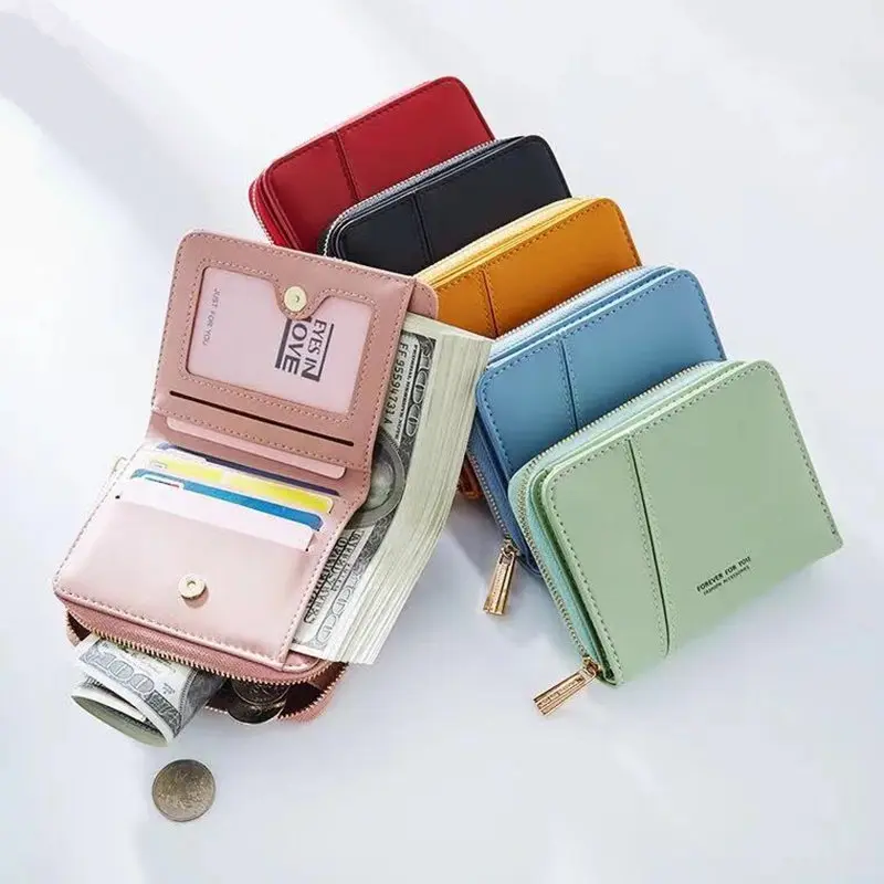 

2019 New designer famous luxury brand new candy female wallet small wallet perse Portomonee wallet lady short wallets