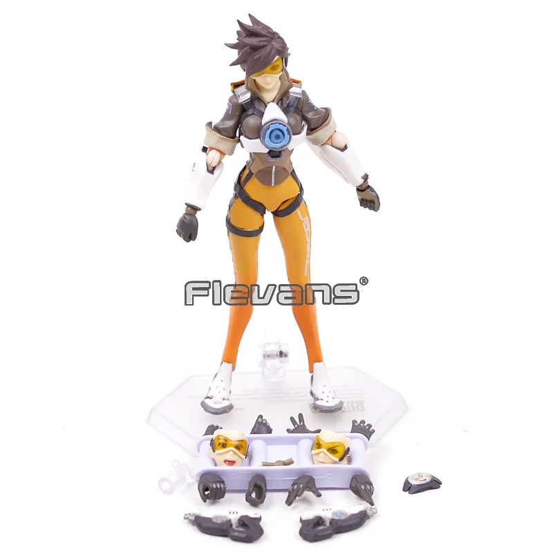 Горячая игра Figma 352 персонаж Tracer ПВХ экшн-фигурка шарнирная подвижная игрушка Коллекционная Фигурка модель куклы