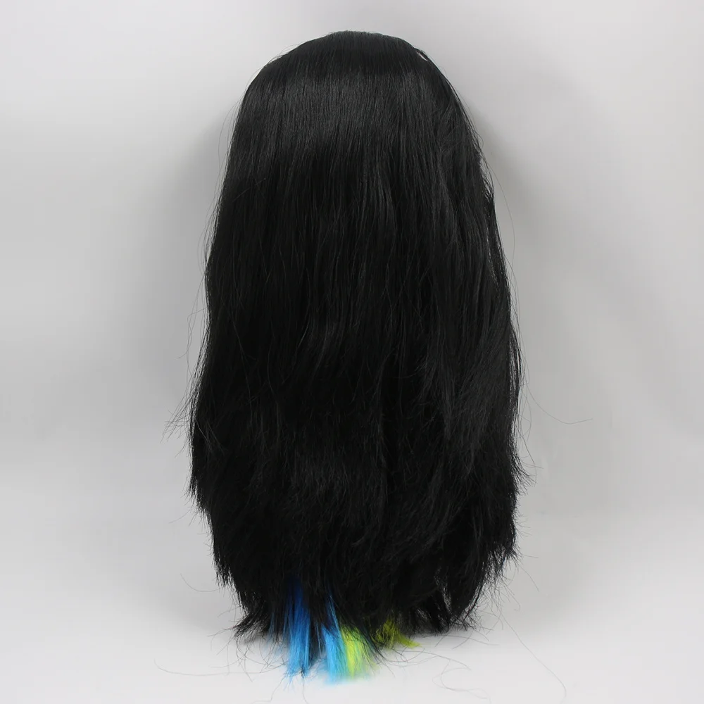 Кукла Blyth ICY DBS с блестящим лицом красивым черным смешанным цветом прямые волосы