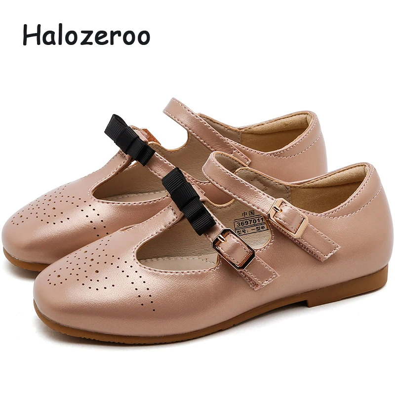 

2019 Autumn New Baby Girls Bow Shoes Children Pu Leather Flats Toddler Princess Shoes Kids Brand Shoes Fashion Black Mary Jane