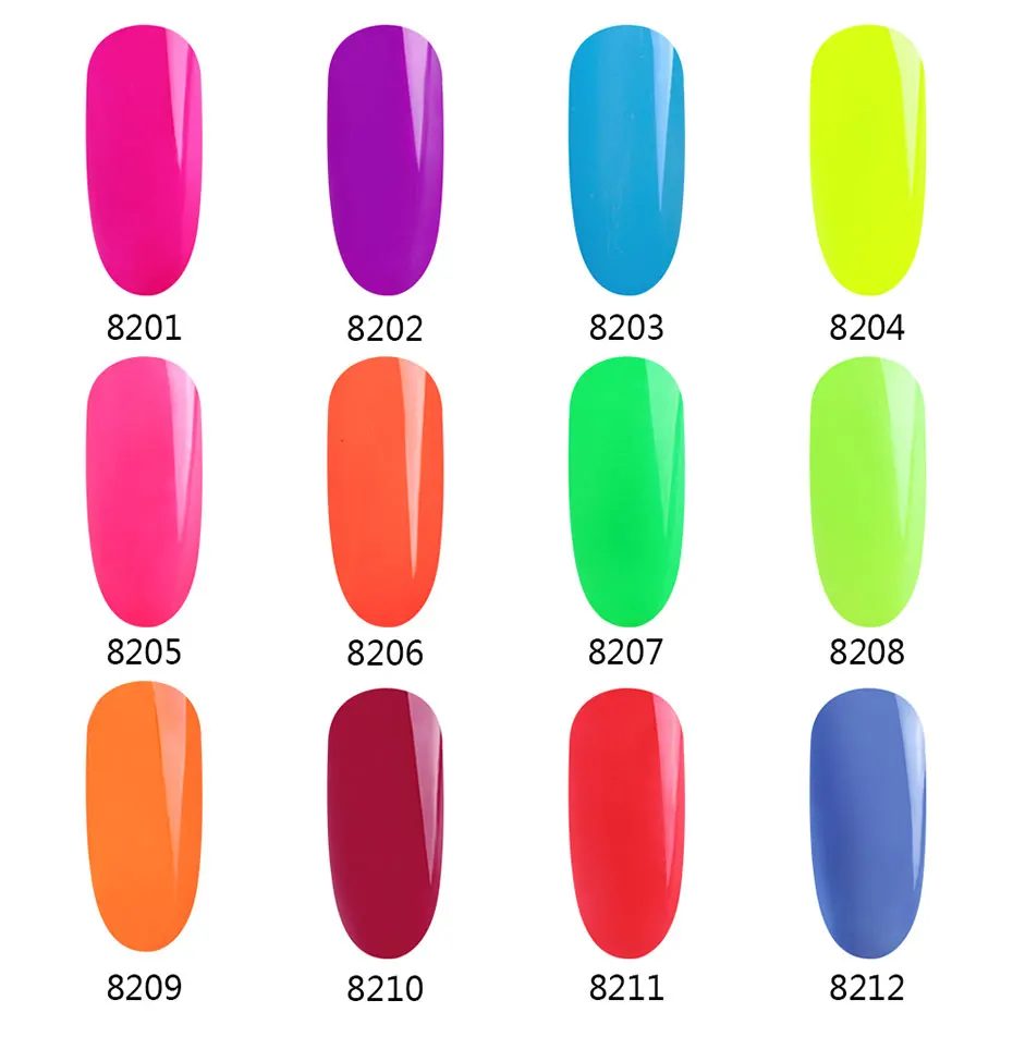 Inagla 10 мл флуоресцентный и макарон цвет замачиваемый УФ светодиодный Гель-лак для ногтей Декоративный Гель-лак