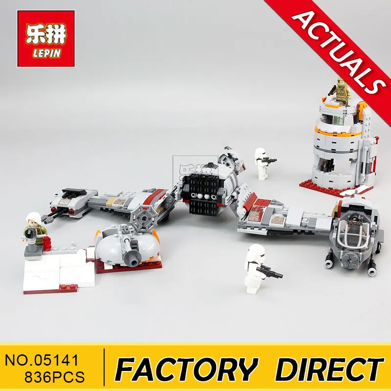 

Lepin 05141 New 836Pcs Star Plan Series The Defense Of Crait Set 75202 Building Blocks Bricks Educational Toys For Children