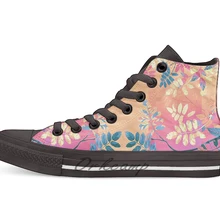 Interleaf/Новинка; дизайнерская Повседневная парусиновая обувь; обувь на заказ; Прямая