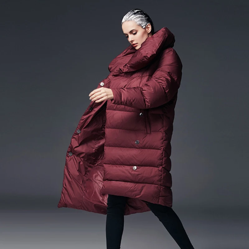 

JOJX Women Winter Jacket New Original casual loose parka women Asymmetrical down winter coat Warm Jacket Female Overcoat