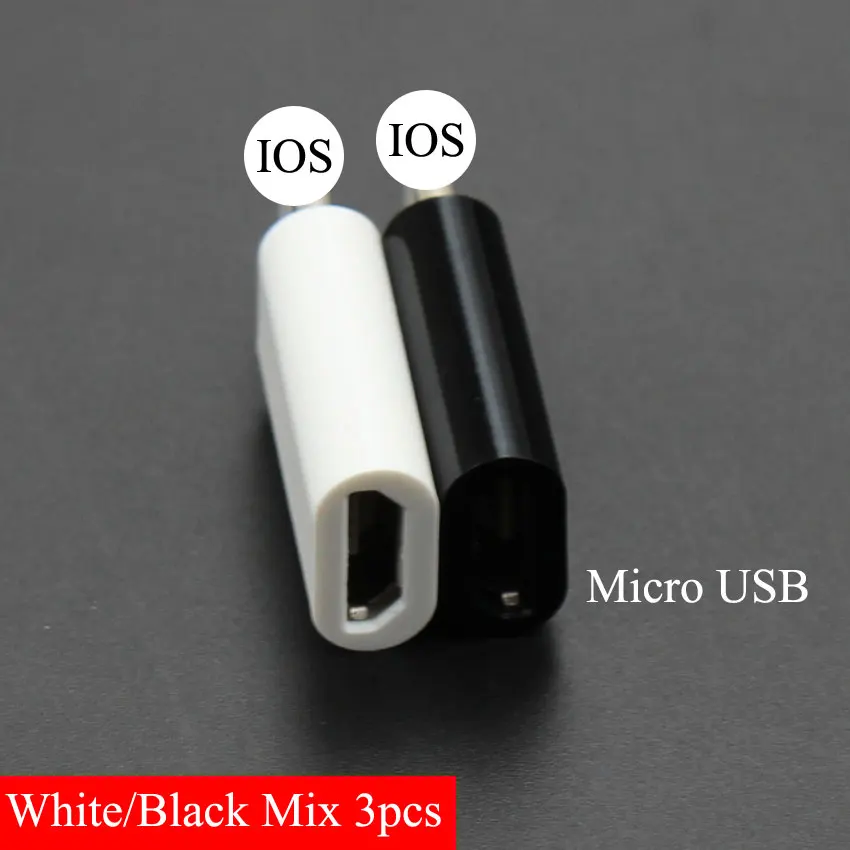 3 шт. для iPhone type-C адаптер для Micro USB/USB 3,0 type C для iPhone/Android кабель для передачи данных адаптер конвертер - Цвет: Micro to IOS