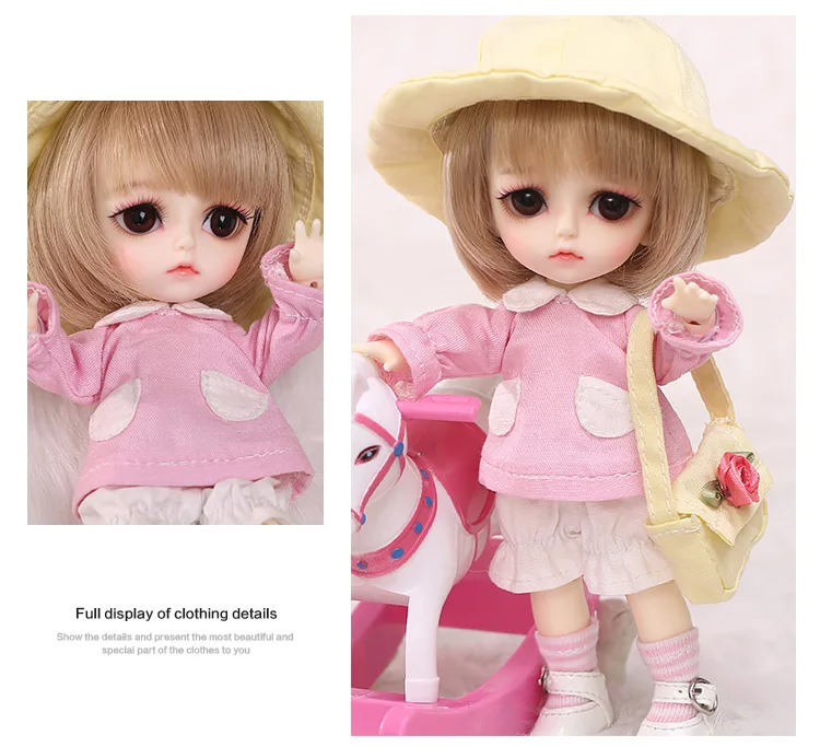 BJD одежда 1/8 милое мини платье или костюм для лати желтое Lumi Haru Sunny Body Doll Одежда Аксессуары OUENEIFS