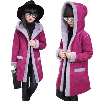 

2019 Winter Girls Warm Hooded Coat Kid School Winter Keep Warm Christmas Clothes Kid Cute Princess Thick Coat Children's Jacket