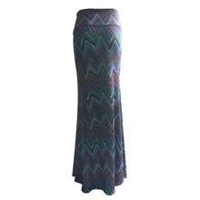 Женская высокая талия Печать Bodycon Бохо длинная Макси Вечеринка пляжная юбка