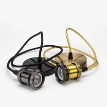 Ретро металлический подвесной светильник патрон E27 1 метр винтажные лампы Эдисона основа люстра потолочный светильник светодиодный внутренний декоративный светильник ing