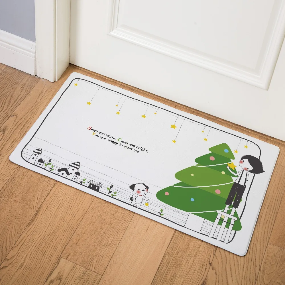 

Cartoon Animal Marine Printing Front Door Mat Kitchen Mat Bedroom Living Room Outdoor Mat Non-slip Floor Mat 46x75cm 46x120cm