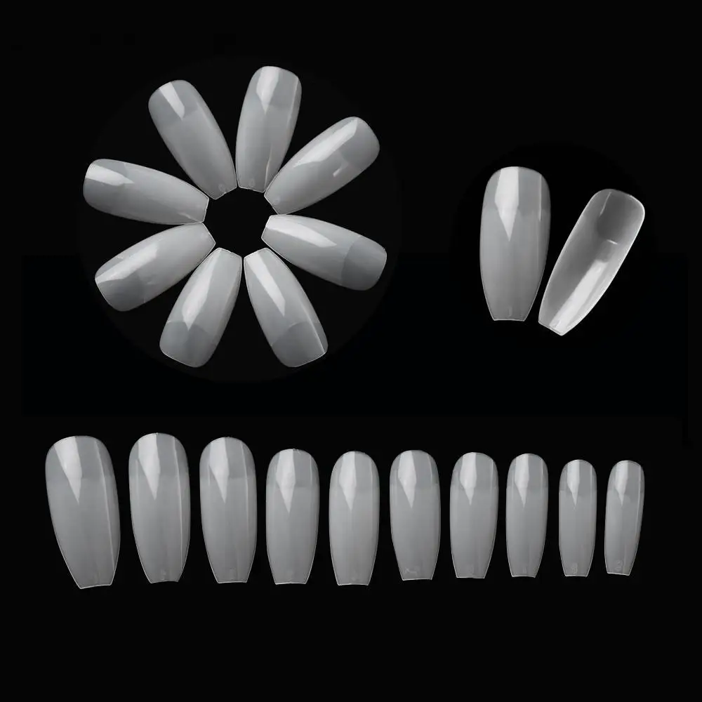 

100Pcs False Nail Manicure French Shape Tool Beauty DIY Cover Nail Acrylic Fake Art Tips Half Nail Artificial Decors