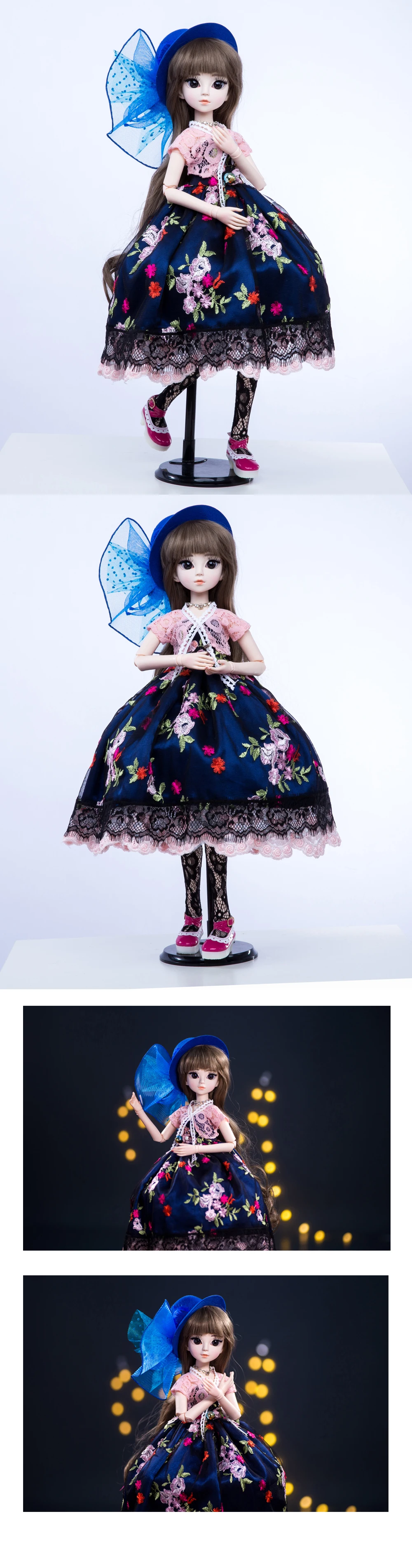 Принцесса Анна 1/3 60 см BJD SD куклы новое поступление с платьем парики Shose Hat макияж Красивая мечта Игрушки для девочек