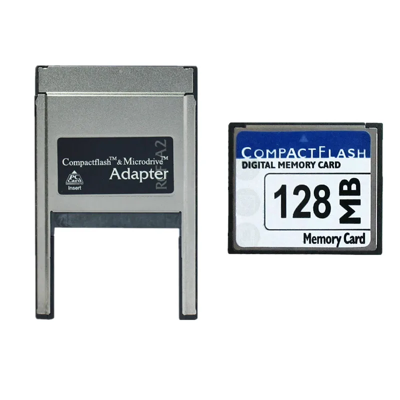 128 МБ CompactFlash карты памяти CF + компактной флэш-карты в ПК PCMCIA чтения карт CompactFlash Microdrive адаптер