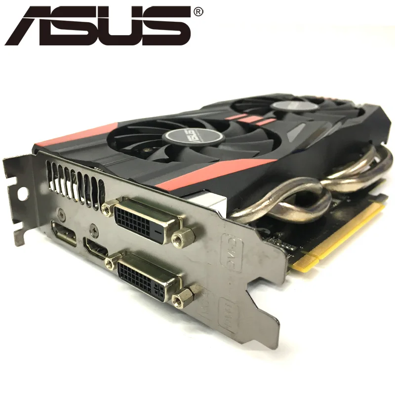 ASUS Video Graphics Card GTX 760 2GB 256Bit GDDR5 Video Cards for nVIDIA VGA Cards Geforce GTX760 Used stronger than GTX 750 TI best graphics card for gaming pc