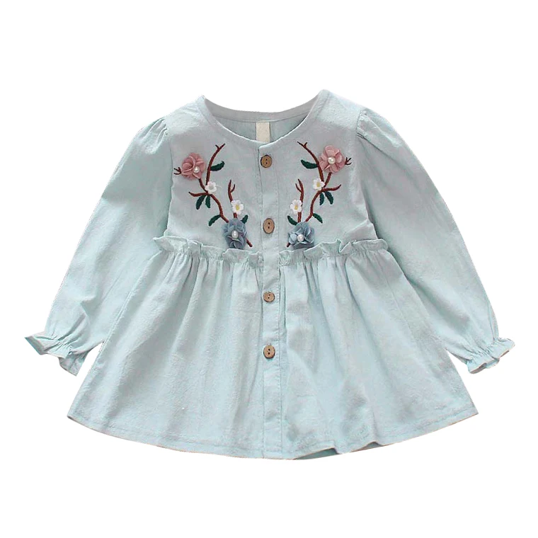 

Embroidery Dress For Girl Princess Dress Infant Clothes Long Sleeve Lovely Kids Clothing Baby Girls Dresses Autumn hot